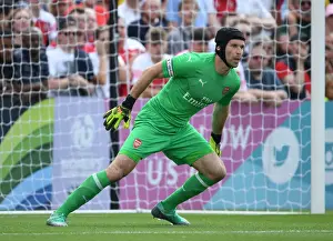 Petr Cech in Action: Arsenal's Pre-Season Clash at Borehamwood (2018)