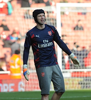 Images Dated 22nd January 2017: Petr Cech (Arsenal) before the match. Arsenal 2: 1 Burnley