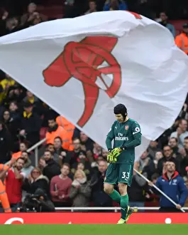 Arsenal V Watford 2017-18 Prints: Petr Cech: Arsenal's Unyielding Guardian (Arsenal v Watford, 2017-18)