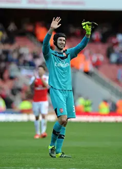 Arsenal V Stoke City 2015-16 Prints: Petr Cech Bids Farewell: A Hero's Goodbye at Arsenal (2015-16)