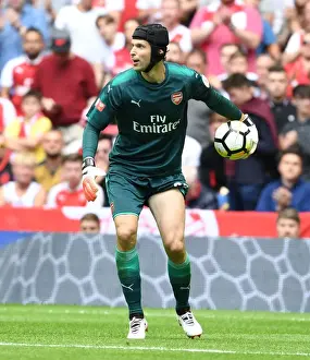 Arsenal V Chelsea - FA Community Shield 2017-18 Prints: Petr Cech Focused: Arsenal vs. Chelsea - FA Community Shield 2017-18