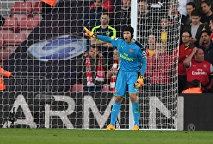 Petr Cech Focused: Arsenal vs. Southampton, Premier League 2016-17