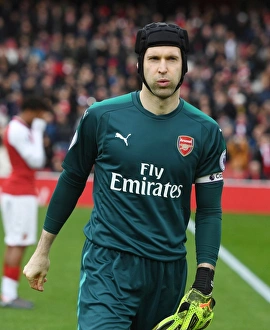 Arsenal V Watford 2017-18 Prints: Petr Cech: Focused and Ready - Arsenal v Watford, Premier League 2017-18
