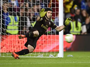 Petr Cech Focuses in Arsenal's Pre-Season Clash Against Chelsea (August 2018, Dublin)