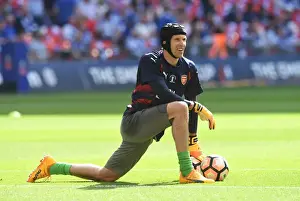 Arsenal V Chelsea - FA Cup Final 2017 Prints: Petr Cech Prepares for Arsenal vs. Chelsea FA Cup Final Showdown