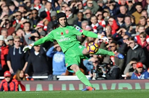 Arsenal V Tottenham Hotspur 2016-17 Prints: Petr Cech's Battle: Arsenal vs. Tottenham Rivalry at Emirates Stadium (2016-17)
