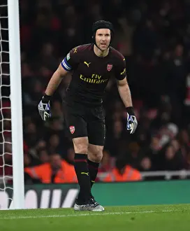 Arsenal V Blackpool Carabao Cup 2018-19 Prints: Petr Cech's Brilliant Performance: Arsenal's Goalkeeper Stops Blackpool in Carabao Cup