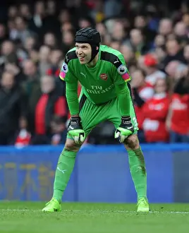 Chelsea V Arsenal 2016-17 Prints: Petr Cech's Unwavering Focus: A Battle of London Rivals (2016-17)