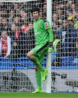 Chelsea V Arsenal 2016-17 Prints: Petr Cech's Unwavering Focus: Chelsea vs Arsenal Clash (2016-17)
