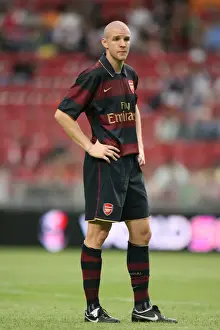 Arsenal V Lazio 2007-8 Prints: Philippe Senderos in Action: Arsenal's 2-1 Win Over Lazio at Amsterdam ArenA (2007)