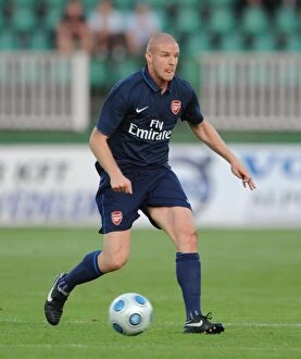 Images Dated 27th July 2009: Philippe Senderos in Action: Arsenal's Dominant Pre-Season Win Against Szombathelyi (July 2009)
