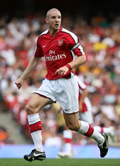 Arsenal V Juventus Prints: Philippe Senderos in Action Against Juventus: Arsenal's Emirates Cup Defeat (0:1)
