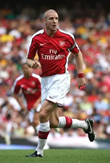 Philippe Senderos Conceding Against Juventus in Arsenal's Emirates Cup Defeat, 2008
