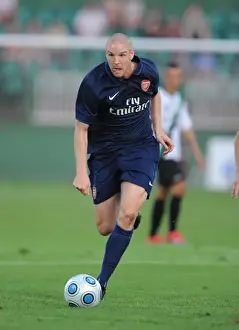 Szombathelyi Haladas V Arsenal 2009-10 Prints: Philippe Senderos Dominant Performance: Arsenal Crushes Szombathelyi 5-0 in Pre-Season Friendly