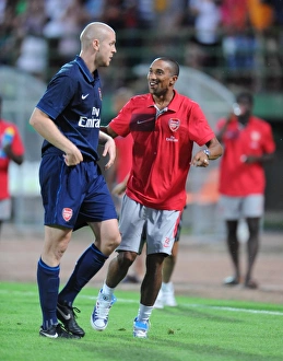 Senderos Philippe Collection: Philippe Senderos and Gael Clichy (Arsenal)