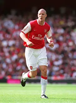 Arsenal V Paris Saint Germain 2007-08 Prints: Philippe Senderos Leads Arsenal to 2-1 Victory over Paris Saint-Germain at Emirates Cup