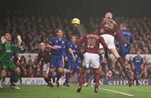 Images Dated 14th January 2006: Philippe Senderos scores Arsenals 2nd goal. Arsenal 7: 0 Middlesbrough