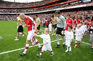 Arsenal V Juventus Prints: Philippe Senderos vs Juventus: Arsenal's Emirates Cup Defeat (2008)