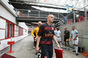 Framed Print : Philippe Senderos's Lead: Arsenal's Victory over Lazio at Amsterdam ArenA (2007)