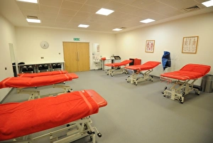 Images Dated 21st April 2016: Physio room. Arsenal 2: 0 West Bromwich Albion. Barclays Premier League. Emirates Stadium