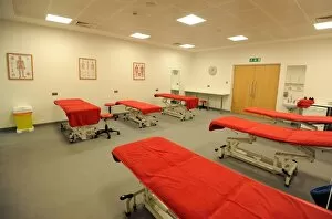 Images Dated 15th September 2012: Physios room. Arsenal 6: 1 Southampton. Barclays Premier League. Emirates Stadium, 15 / 9 / 12