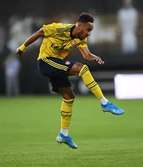 Pierre-Emerick Aubameyang in Action: Angers vs Arsenal Pre-Season Friendly