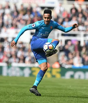 Newcastle United V Arsenal 2017-18 Prints: Pierre-Emerick Aubameyang in Action: Arsenal vs. Newcastle United, Premier League 2017-18