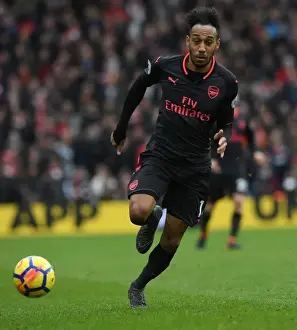 Pierre-Emerick Aubameyang in Action: Brighton & Hove Albion vs. Arsenal, Premier League 2017-18