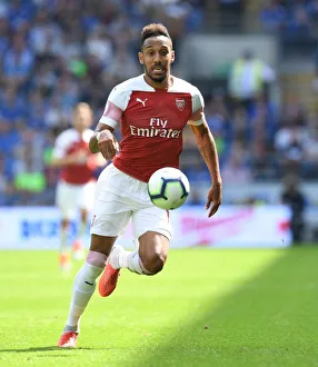 Pierre-Emerick Aubameyang in Action: Cardiff City vs. Arsenal, Premier League 2018-19