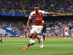 Chelsea V Arsenal 2018-19 Prints: Pierre-Emerick Aubameyang in Action: Chelsea vs Arsenal, Premier League 2018-19