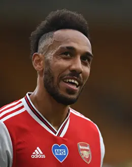 Pierre-Emerick Aubameyang in Action: Wolverhampton Wanderers vs. Arsenal FC, Premier League 2019-2020