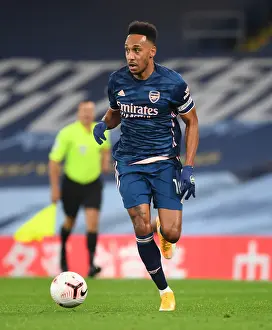 Pierre-Emerick Aubameyang at Etihad Stadium: Manchester City vs. Arsenal, 2020-21 Season