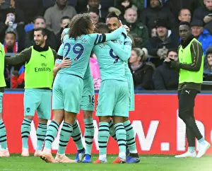 Crystal Palace V Arsenal 2018-19 Prints: Pierre-Emerick Aubameyang Scores Arsenal's Second Goal vs Crystal Palace (2018-19)