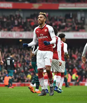 Arsenal V Southampton 2017-18 Prints: Pierre-Emerick Aubameyang Scores First Goal: Arsenal vs