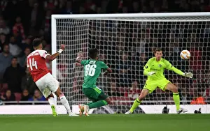 Arsenal V FC Vorskla Poltava 2018_19 Prints: Pierre-Emerick Aubameyang Scores His Second Goal: Arsenal vs Vorskla Poltava