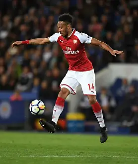 Leicester City V Arsenal 2017-18 Prints: Pierre-Emerick Aubameyang: Star Performance Against Leicester City, Premier League 2017-18