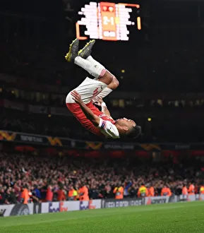 Arsenal V Valencia 2018-19 Prints: Pierre-Emerick Aubameyang's Hat-Trick