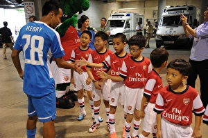 Player Escorts Align Before Kitchee FC vs. Arsenal FC, 2012