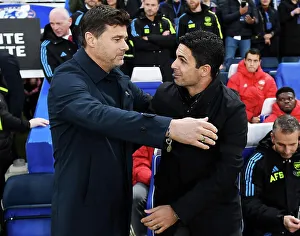 Chelsea V Arsenal 2023-24 Prints: Pochettino and Arteta Unite Before Chelsea vs. Arsenal Clash (2023-24)