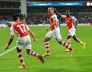 Podolski Scores Arsenal's Second Goal in Champions League Clash against RSC Anderlecht