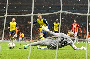 Galatasaray V Arsenal 2014/15 Prints: Podolski Scores Double: Arsenal Crush Galatasaray in Champions League Showdown