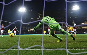 West Ham United V Arsenal 2013-14 Prints: Podolski Scores the Third: Arsenal Triumphs Over West Ham in Premier League Clash