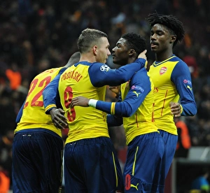 Galatasaray V Arsenal 2014/15 Prints: Podolski's Brace: Galatasaray vs