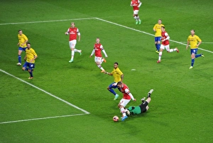 Podolski's Dramatic Goal: Arsenal's FA Cup Victory Over Coventry City (2014) - Lukas Podolski Scores Past Joe Murphy