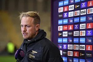 Post-Match Interview: Jonas Eidevall, Arsenal Women's Coach, Manchester United vs Arsenal (FA Women's Super League, 2022-23)