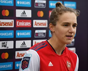 Arsenal Women V Aston Villa 2021-22 Prints: Post-Match Interview: Vivianne Miedema