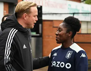 Arsenal Women V Aston Villa 2021-22 Prints: Pre-Match Chat: Arsenal's Jonas Eidevall and Anita Asante of Aston Villa