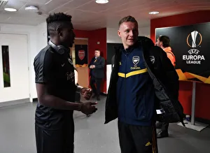 Arsenal V Eintracht Frankfurt 2019-20 Prints: Pre-Match Conversation: Bernd Leno and Danny Da Costa