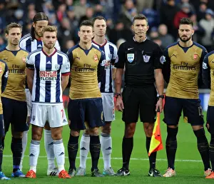 West Bromwich Albion V Arsenal 2015-16 Prints: Pre-Match Moment: Arsenal and West Bromwich Albion - The Hawthorns