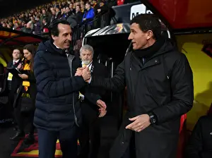 Premier League 2018-19: Unai Emery and Javi Gracia's Pre-Match Handshake - Watford vs. Arsenal